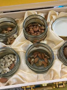 Gold Box With 5 Jars