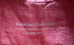 Marks and Spencer Pure Linen Red  Shirt