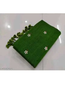 70)Embroidery 🪡 Design Flower Saree
