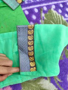 Green Saree Blouse