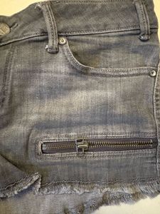 Gray Denim Shorts