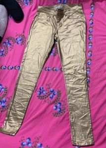 Golden Skinny Fit Denim Jeans