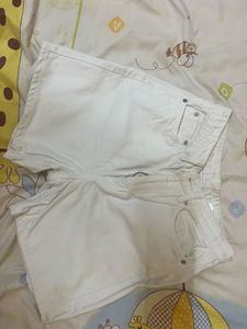 White Weekday Shorts