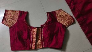 Banarasi Silk Saree - Elegant Pink &amp; Gold