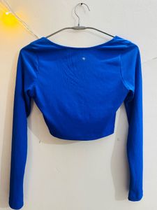 Blue Long Sleeve Top