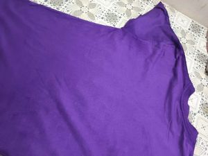 Purple Colour Ki Plain T-shirt