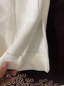 Elegant White Trumpet Skirt