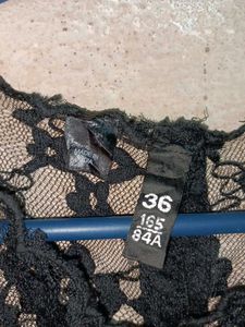 Stylish See-through Partywear Lace Crop Top 🖤