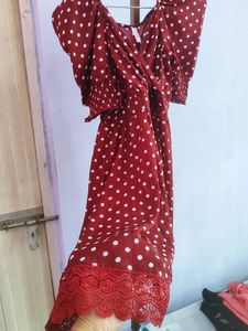 Women Red Frock