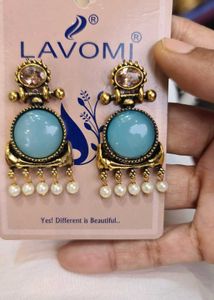 Lavomi Pearl &amp; Turquoise Earrings