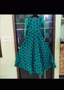 Elegant Teal Anarkali Dress