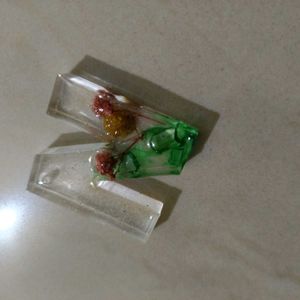 Resin Flower Earrings