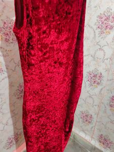 Shein Velvet Midi Dress