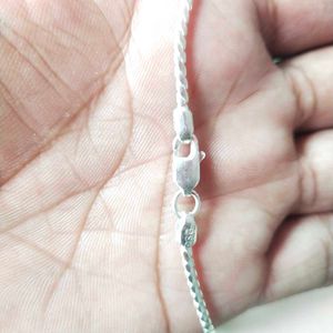 pure Silver Snack Chain+Pandent 16inch