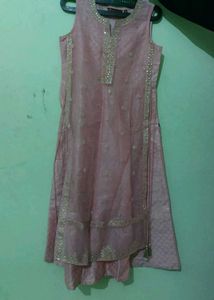 Slik Anarkali Suit Set