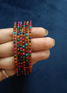 Colorful Beaded Bangles
