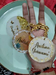 Resin Name Keychain
