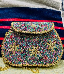 Beaded Clutch Bag