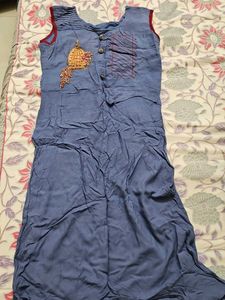 Embellished Blue Kurta