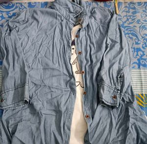 Blue Denim Shirt for women