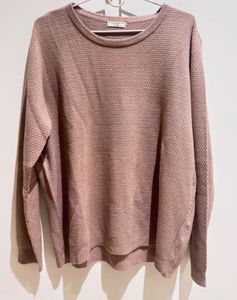 Dusty Rose Textured Sweater