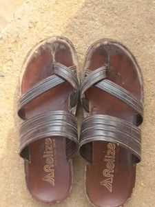Relize Brown Leather Sandals