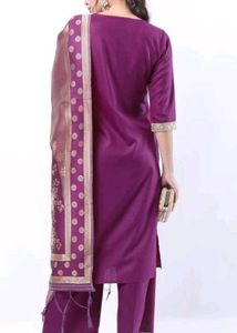 KETCH COTTON SILK KURTI SET For Women