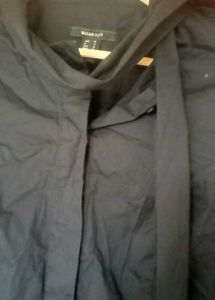 MANGO SUIT black button down slim fit Shirt