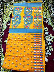Cotton Jamdani Saree Without Blouse Piece