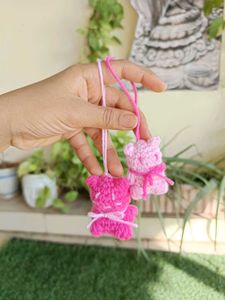 Cute Handmade Crochet keycharms (Set Of Two)