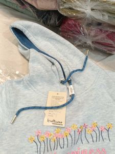 Cute embroidered 'Happiness' hoodie