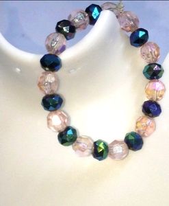Braslate 3pic Trend Rainbow/Rhinestone/stone rinh