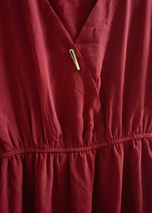 Maroon Dress