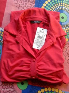 Chic Red Shirt Dress