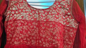 Elegant Red Ethnic Gown