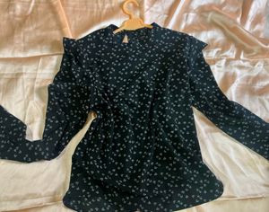 PANTALOONS  New Ruffle Designed-Full-Sleeve Top