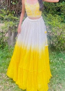 Yellow Heavy Lehenga Choli Set