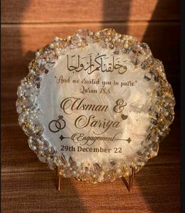 Resin Handmade Wedding Plaque