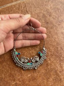Hoop Earrings with Charm Detail