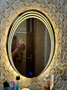 Spark Glass Oval LED Touch Sensor Light