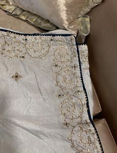 Embroidered saree with beautiful blouse