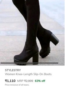 Thigh High Black Boots