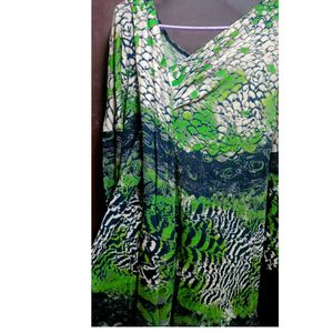 Patterned Green Top