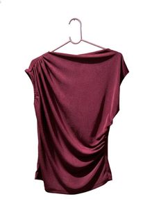 Burgundy Sleeveless Top
