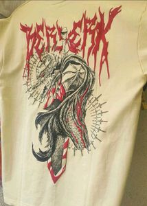 Oversized Puff Printed T-shirt Anime Print Berserk