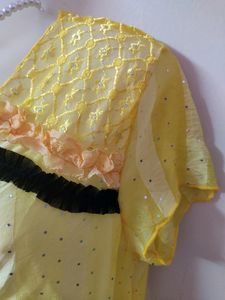 Yellow Sequin Top