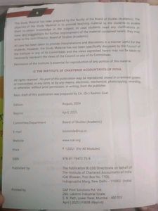 CA Foundation Accounting - Module 1 And 2