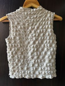 Textured Sleeveless Top