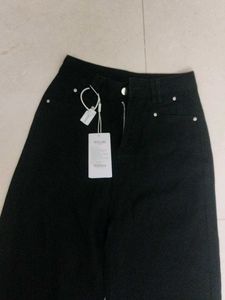 Savana Wide Leg Jeans Black
