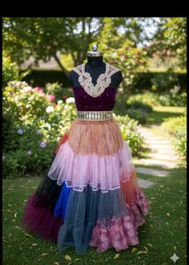 Elegant Multi-Color Ethnic Gown